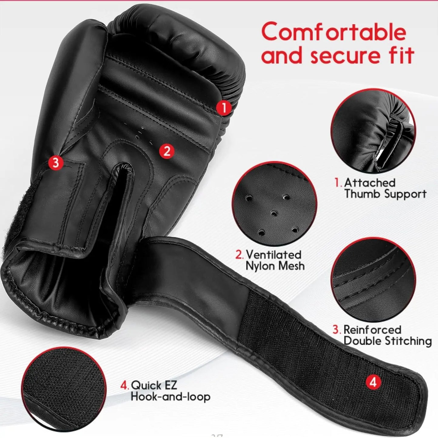 FIVING Boxing Gloves for Boys and Girls,Youth Boxing Gloves for 3-15, Sparring Boxing Gloves for Punching Bag, Kickboxing, Muay Thai, MMA