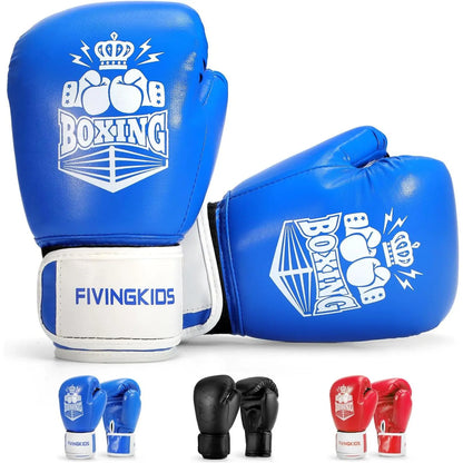 FIVING Boxing Gloves for Boys and Girls,Youth Boxing Gloves for 3-15, Sparring Boxing Gloves for Punching Bag, Kickboxing, Muay Thai, MMA