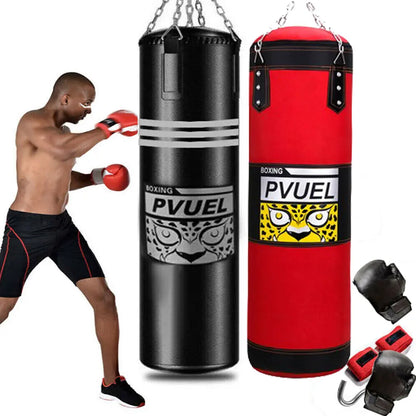 Adults Kids Punching Bag Oxford Heavy Boxing Bag Set with Boxing Gloves ,Chains Suitable for MMA Karate Kickboxing Boxing Workout GYM Thai Bag - Unfilled