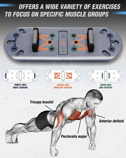 Home Workout Equipment 27-In-1 Portable Gym Set with Push-Up Board Resistance Bands Ab Roller Wheel Pilates Bar for Effective Fitness Goals